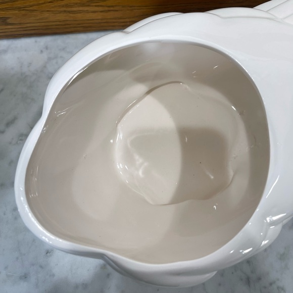 New in Box vintage ceramic Mother Goose cookie jar with a blue bow - Picture 9 of 11